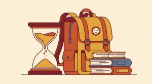 Ilustración de una familia gestionando la ayuda educativa para necesidades específicas antes del plazo del 10 de septiembre